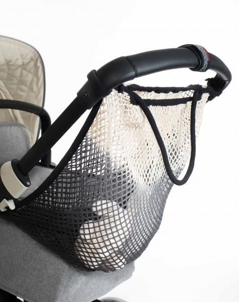 Kinderwagen-Netz von mara mea mit Farbverlauf in Schwarz - black bear